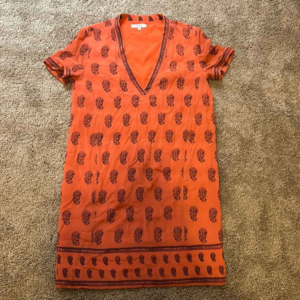 Madewell silk shift dress